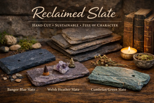 Reclaimed Slate: Timeless, Sustainable, and Hand-Cut to Perfection Aureal Aromatics