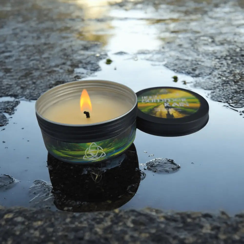 Irish Summer Rain Candle in puddle