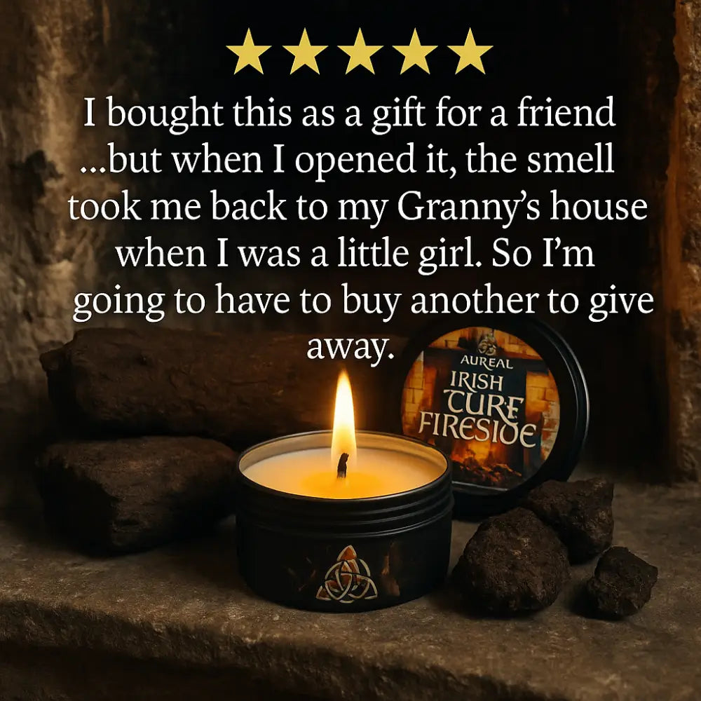Irish Turf Fireside - Atmospheric Soy Tin Candle - Candle