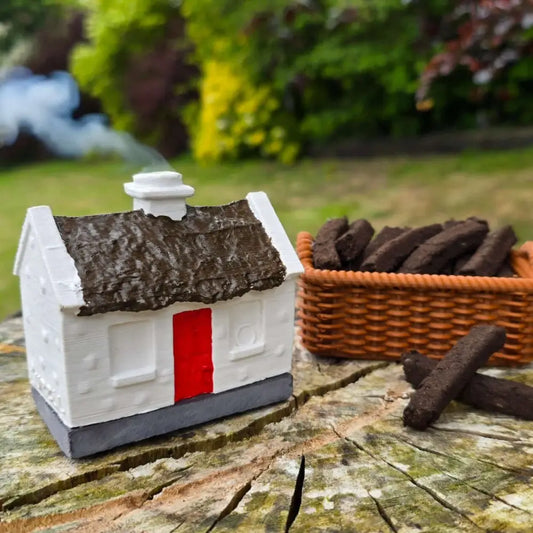 irish turf cottage and creel bundle