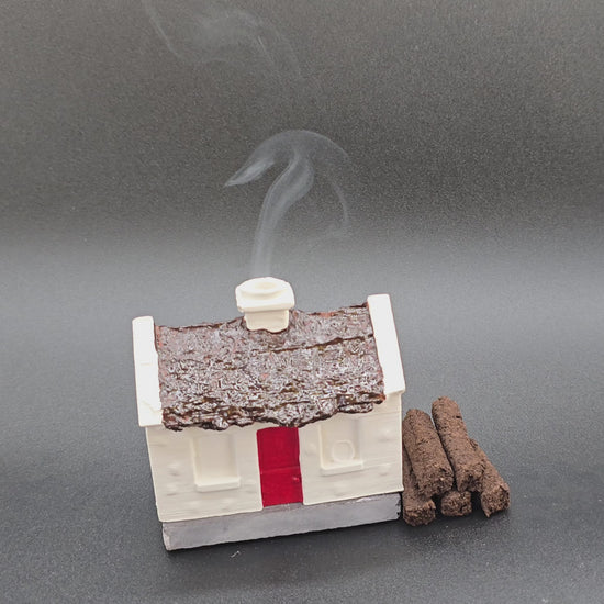 Irish Turf cottage smoking