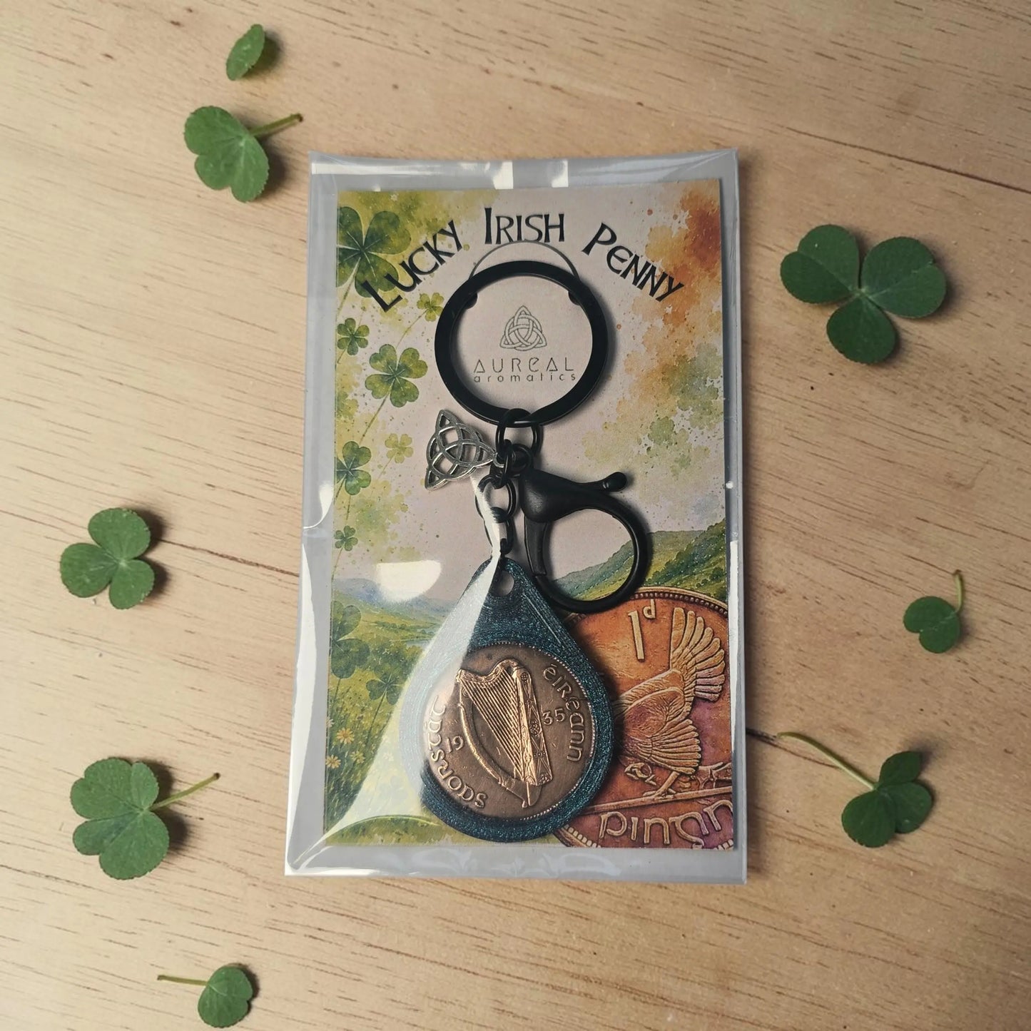 Irish Lucky Penny Keyring